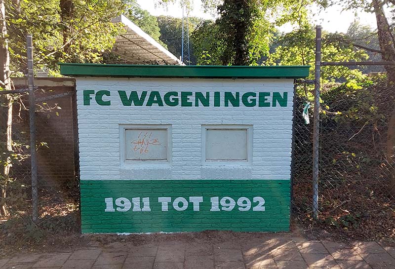 muurschildering FC Wageningen
